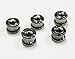 The Flying Wheels Single Bicycle Chainring Bolts - Titanium Silver Steel Set of 5