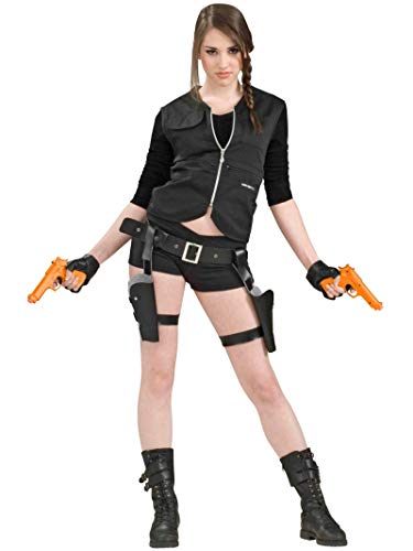 Treasure Huntress Tomb Vixen Thigh Holster Set w/Guns Adult Halloween Costume Accessory (XFO16)