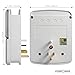 FosPower 3-Outlet Wall Mount Surge Protector with 4 USB Charging Ports (3.4A) & Phone Holder, 540 Joules Surge Suppressor, UL Listed (S3WU4J5H)