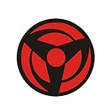 Die Cut NARUTO Sharingan PET Fuel tank cap Sticker Decal for Window, Car, Truck, Tool box, Laptop, MacBook Virtually any Hard, Smooth Surface