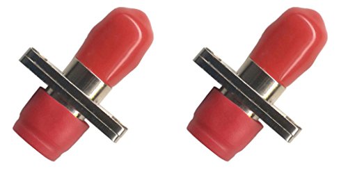 RiteAV (2 Pack) FC-ST Fiber Optic Cable Adapter Simplex Coupler Female F/F