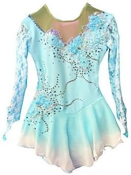 TT&DRESS Figure Skating Dress Women's Girls' Ice Skating Dress Pale Pink Light Sky Blue Spandex High Elasticity Classic Fashion Performance