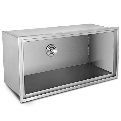 image for VEVOR Drop-in Ice Chest with Cover Stainless Steel Over/Under Height S