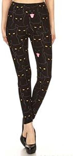 Ladybird Line Super Soft and Fun Style Cats Printed Leggings-Regular Size