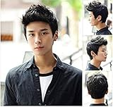 ATOZWIG@Handsome Sunshine Boys' Short Straight Layers Natural Hair /Daily Wigs Wig + Free Wig Cap