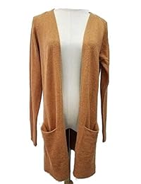 VINCINEY - Chaqueta de punto para mujer, manga larga, con bolsillo