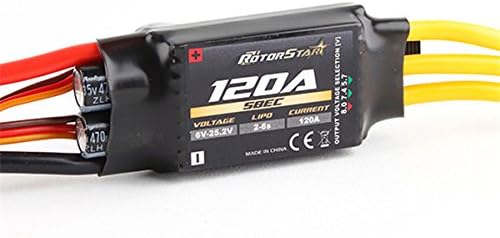 HobbyKing RotorStar 120A LV (2~6S) Brushless Speed Controller with Selectable SBEC / Max Cont Current: 120A