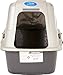 Petmate Hooded Litter Pan Set Large, Black/Gray