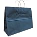 K-Kraft - Blue Bags, Extra Large Kraft Paper Gift Wrap Shopping Bags, (Vogue Size 16W x 12H x 6), 25 Bags