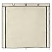 SONGMICS 7-Tier Portable Shoe Rack Organizer 36-Pair Shoe Storage Cabinet Beige URXJ12M