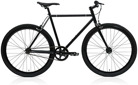 Another Whip Fixed-Gear Single-Speed Fixie Urban Commuter Raider Bicycle, Black, 49"/Small