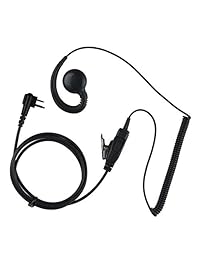 Auriculares giratorios para Motorola (HKLN4604 HKLN4604A HKLN4604B) de repuesto para CLS/DTR/RDX/AX/XTN Series Walkie Talkies (1 paquete)