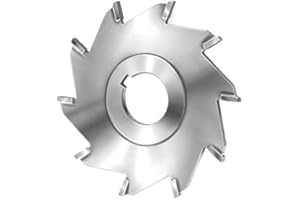 SUPER TOOL 3" Diameter, 1/8" Width, Slitting Saw, Carbide Tipped, 8 Straight Teeth, 1" Arbor Hole, for Milling Most Materials, USA Made, 56672