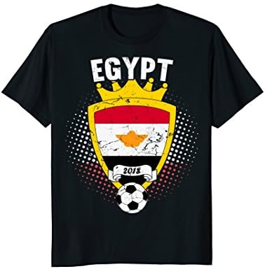 Egypt Soccer T-Shirt 2018 Egyptian Flag National Team Cup
