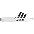 adidas Men's Adilette Shower Slides White/Core Black/White 13
