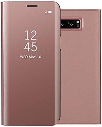 Gravydeals New Samsung S8 Case, Clear View Mirror Screen Flip Smart Kickstand Case Cover For Samsung Galaxy S8(Rose Gold)