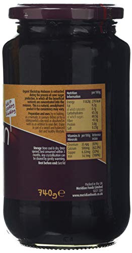 Meridian - Organic Molasses Pure Blackstrap - 740g