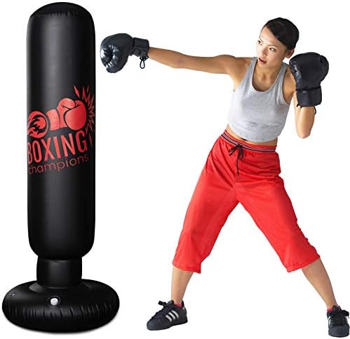 サンドバッグ パンチバッグ ストレス解消 気分転換 キック ボクシング テコンドー 運動不足 エクササイズ 自宅用 子供 大人に適用 160cm 空気ポンプ付