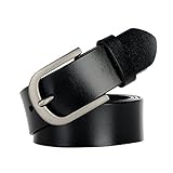 WHIPPY Genuine Leather Dress Belts for Women Fashion Western Designer Belts