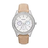 Fossil Stella Multifunction Leather Watch - Sand Es2997
