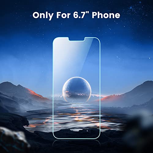 CIRYCASE [2 Stück] Schutzfolie Kompatibel mit iPhone 13 Pro Max 6,7 Zoll, 9H Härte und HD Schutzglas mit Positionierhilfe, 0,33mm Ultra-Klar Displayschutz, Anti-Kratzen, Blasenfrei, Hülle Freundllich
