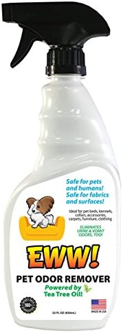 Professional Strength Eco Friendly All Natural Pet Safe Odor Remover- Effective on Urine, Vomit, Feces and Pet Odor - Non-Toxic - Keeps Pets Beds and Kennels Fresh - 22 oz Trigger Spray Bottle