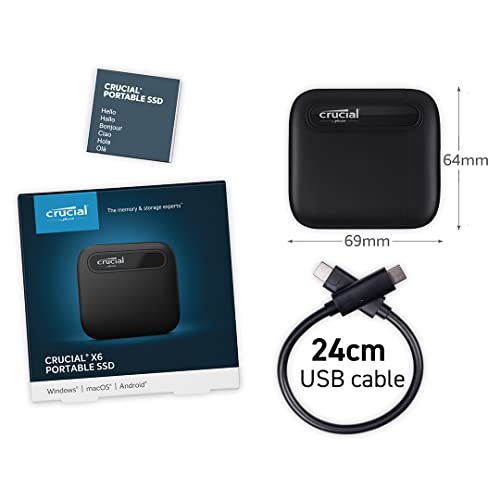 Crucial X6 4 TB Portable Solid State Drive - Internal