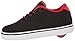 Heelys Boys' Launch Sneaker, Black/Black/Red, 6 M US Big Kid