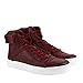 Gucci High Top Strong Dark Red Leather Sneakers with Strap 386738 6148 (6 G / 7 US)