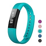 LETSCOM Fitness Tracker, Fitness Tracker Watch with Slim Touch Screen and Wristbands, Wearable Activity Tracker as Pedometer Sleep Monitor,Green for Android and iOS