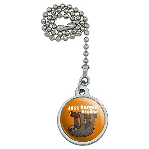 GRAPHICS & MORE Sloth Just Hanging Around Ceiling Fan Light Pull Chain