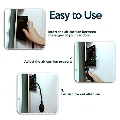 Zone Tech Car Pump Wedge Kit - Premium Quality Leveling & Alignment Tool Air Wedge for Car and Home Repair - Thumbnail 3