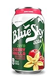 Blue Sky Zero Cherry Vanilla Soda Soft Drink, 12 fl oz, 24 Pack