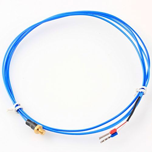 BIAOBIAO 3D Printer Temperature Sensor K Type Thermocouple Temperature Thermocouple Sensor Temperature Detector Temperature Gauge with M3 Thread