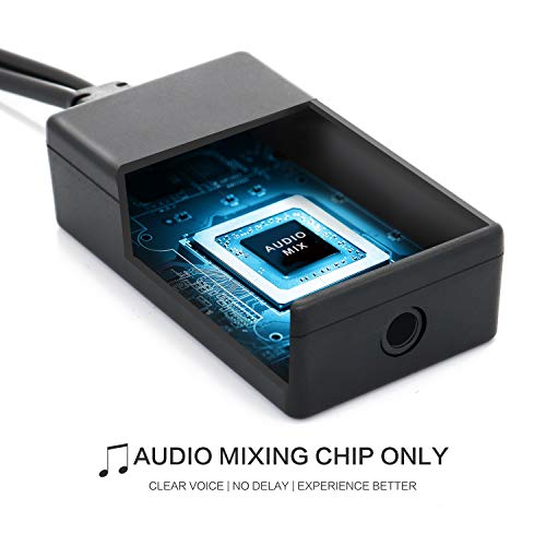 Audio Converter for Nintendo Switch, 2 in 1 Audio Chat Adapter for Nintendo Switch - Support Voice Chat with Your Headphone