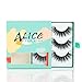 ALICE False Eyelashes 3D Faux Mink Glamour Lashes 3 Pairs