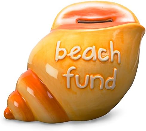 We Baby Beach Fund Ceramic Shell Piggy Bank