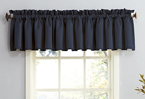 Sun Zero Barrow Energy Efficient Rod Pocket Curtain Valance, 54