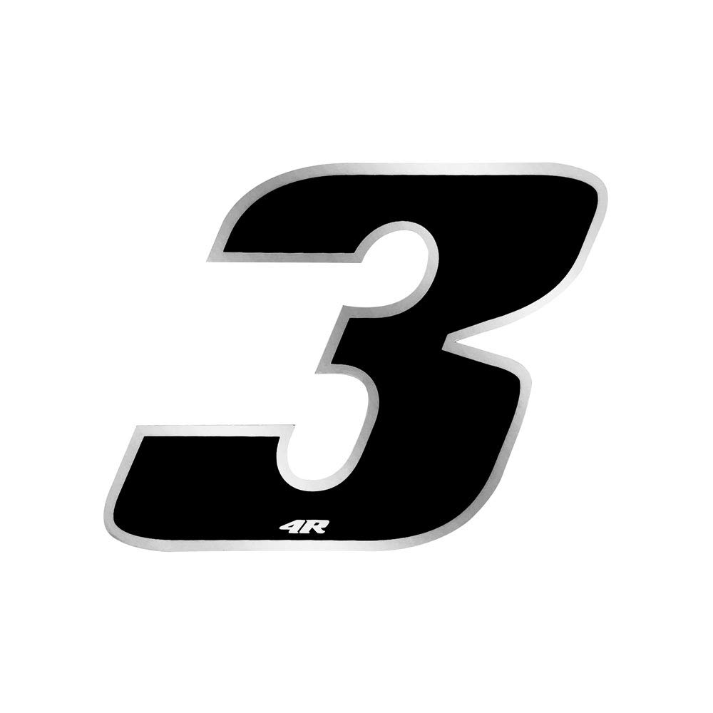 Quattroerre Racing Number 3 Anodized Mini, Black