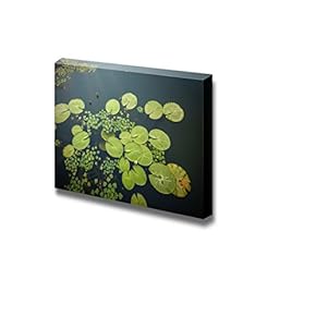Canvas Prints Wall Art - Jetty and Peaceful Place at The Pond | Modern Wall Decor/Home Decoration Stretched Gallery Canvas Wrap Giclee Print. Ready to Hang - 12" x 18"