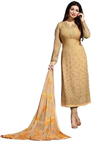 Hitansh Fashion Women's Georgette Unstitched Salwar Suit Material (FF-ZUBEDACHIKU)