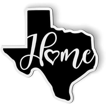 AK Wall Art Texas Home Native - Magnet - Car Fridge Locker - Select Size