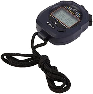 Heraihe LEAP PC3830A Professional Stopwatch Large-Screen Digital LCD Timer Chronograph Counter with 3 Row 30 Memories Stop Watch Brand
