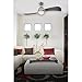 Westinghouse 7223000 Solana Indoor Ceiling Fan with Light and Remote, 48 Inch, Brushed Nickel
