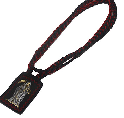 Santa Muerte Escapulario De Hilo-knotted Grim Reaper Angel of Death Scapulary