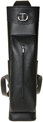 Hikingworld High-grade Micro Fiber Leather Quiver,waterproof Arrow Case, Accessories,fit for Both Left-handed and Right-hander ,Archery Accessories. (Black 2)