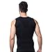 Jiao Miao Mens Slimming Waist Body Shaper Vest Shirt,T390Black-M