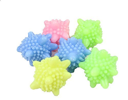 Buwico® Colorful Reusable Wash Ball, Laundry Washing Ball, Plastic Remover Balls, Dryer Balls, Solid Remover Balls for Washing Machine (6)