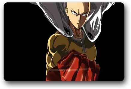 SENL Saitama One Punch Man Custom Non Slip Machine Washable Decor Bathroom Mats Doormat(23.6X15.7)