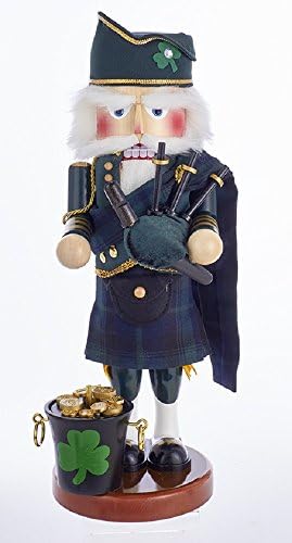 Kurt S. Adler 17" Steinbach Musical Irish Santa Nutcracker